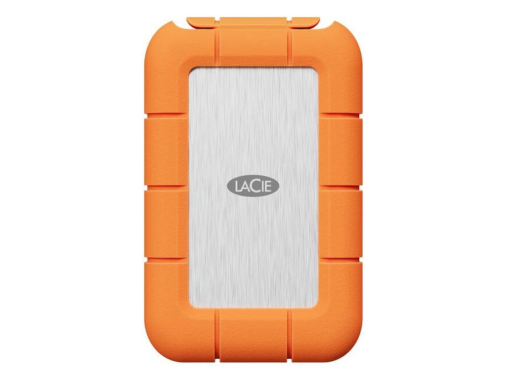 LaCie STND4000400 ekstern solid state driver Thunderbolt-teknologi 4 TB USB Type-C USB4 Gen 3x2 Orange, Rustfrit stål