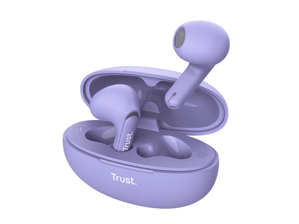 Trust Yavi Headset True Wireless Stereo (TWS) I ørerne Opkald/musik USB Type-C Bluetooth Lilla