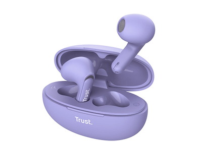 Trust Yavi Headset True Wireless Stereo (TWS) I ørerne Opkald/musik USB Type-C Bluetooth Lilla