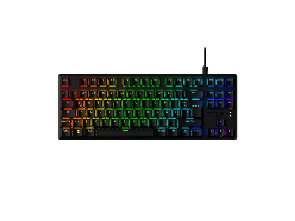 HyperX Alloy Origins Core PBT HX rødt – mekanisk gaming-tastatur