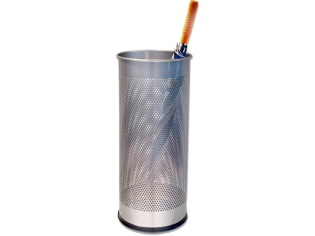 Paraplystand, Sølv, 28.5 liter, Metal Mesh, Twinco Twin 