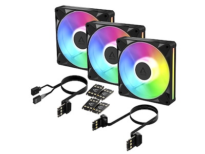 ARCTIC BioniX P14 A-RGB Computerkabinet Ventilator 14 cm Sort 3 stk