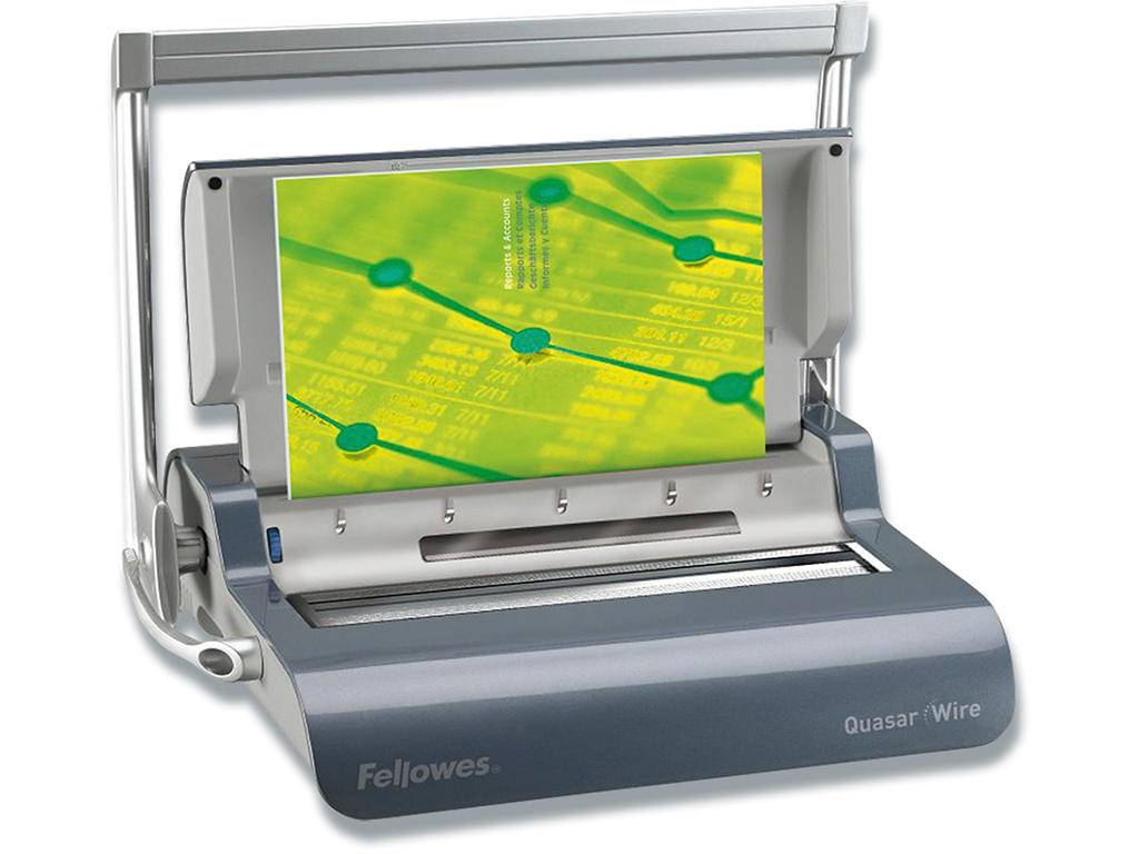 Indbindingsmaskine, Til wirespiraler, 130 ark-14 mm, A4, Fellowes Quasar Wire 