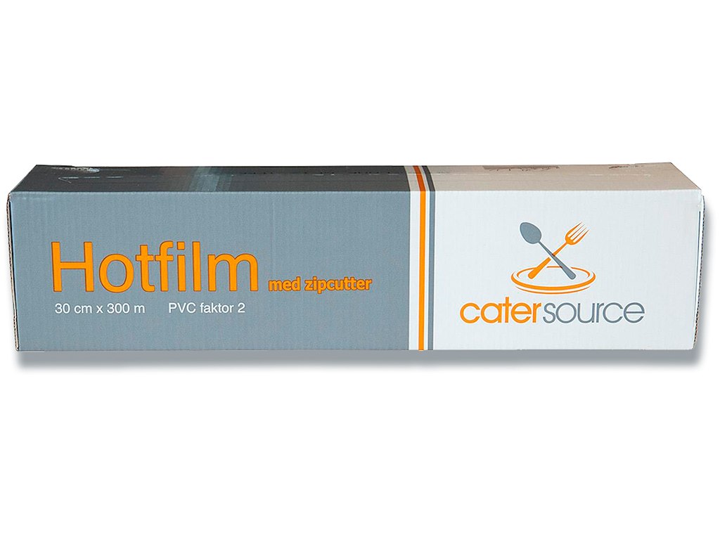 Husholdningsfilm, PVC film,  300 m,  29 cm,  7 my, Uperforeret, Catersource Hotfilm
