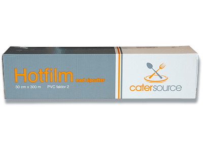 Husholdningsfilm, PVC film,  300 m,  29 cm,  7 my, Uperforeret, Catersource Hotfilm