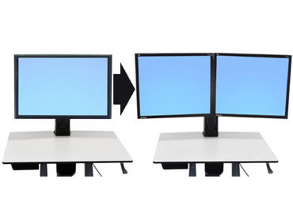 Ergotron WorkFit Convert-to-Dual Kit from Single HD 55,9 cm (22") Skrivebord