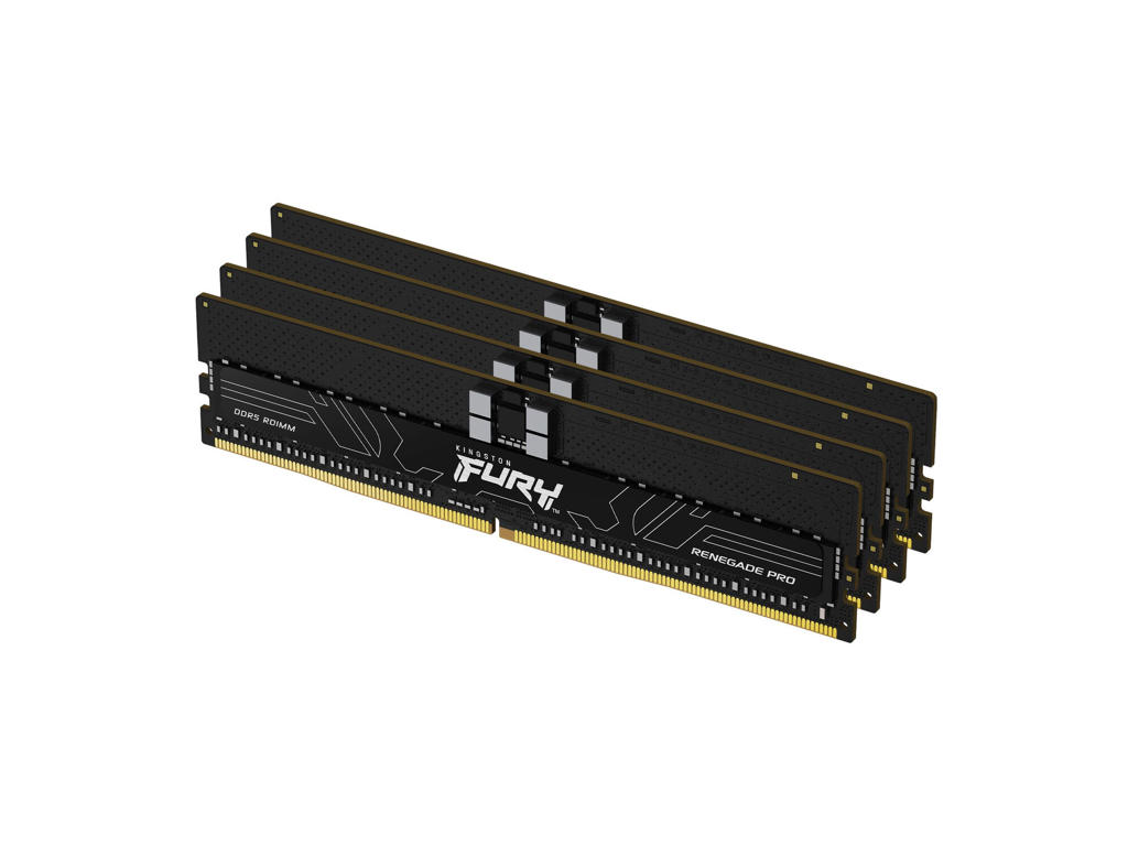 Kingston Technology FURY 128 GB 6800 MT/s DDR5 ECC Reg CL34 DIMM (sæt med 4) Renegade Pro XMP