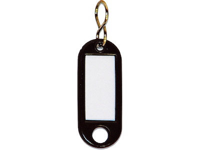 Nøglehænger, Sort, 1 stk, Med S ring, Büngers