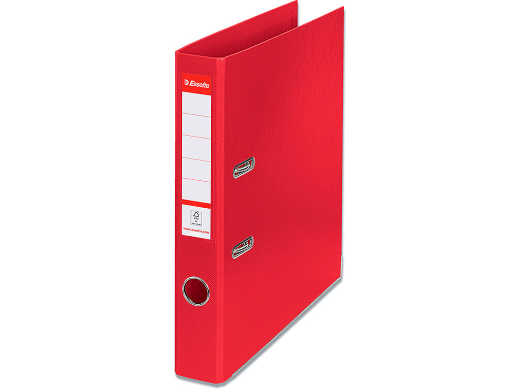 Brevordner, A4, 5 cm, Rød, Esselte  Smal