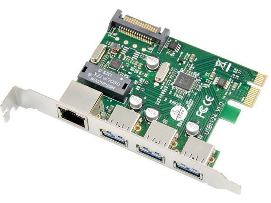 Microconnect MC-PCIE-USB3.0ETH netværkskort Intern Ethernet 5000 Mbit/s