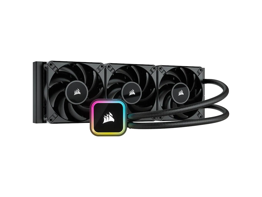 Corsair iCUE H150i RGB ELITE Processor Alt-i-en væskekøler 12 cm Sort 1 stk