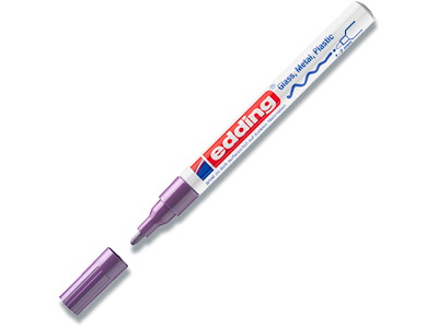 Paint marker, 1-2 mm, Violet, Rund spids, Edding Paint 751