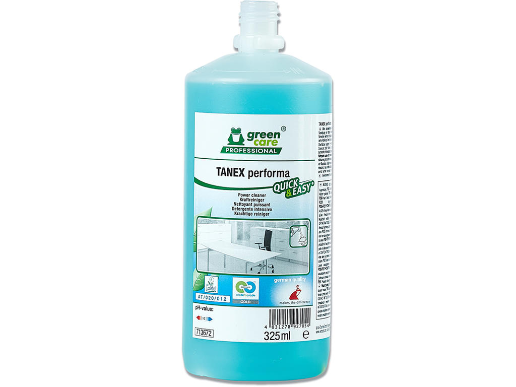 Grundrens, Quick & Easy, med farve og parfume, 325 ml, Green Care Professional TANEX Performa