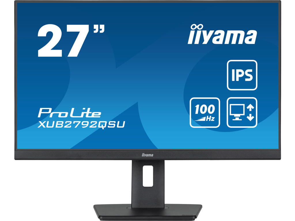 iiyama ProLite XUB2792QSU-B6 computerskærm 68,6 cm (27") 2560 x 1440 pixel Quad HD LED Sort