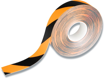 Gulvmarkering, Tape, Gul-Sort, Permanent, Durable DURALINE 50/05