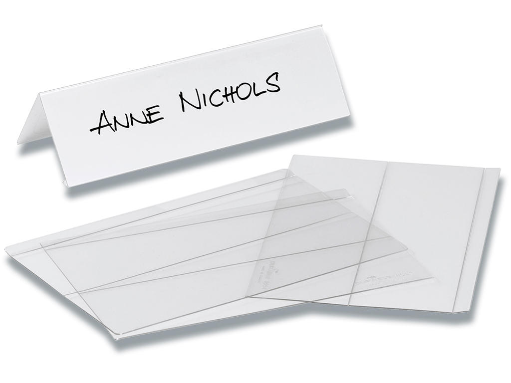 Bordkortholder, 210x61 mm, Med indstik, 10 stk, Durable 