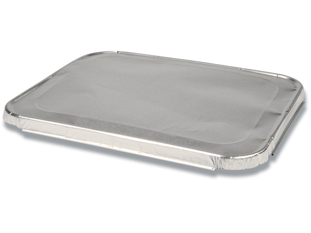 Låg til alubakke, 32,5x26,5x1,5cm, aluminium, 1/2, 10 stk, Abena, Gastronorm