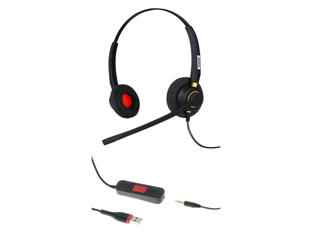 Insmat Kevo 320 Headset Ledningsført Kontor/Callcenter Sort
