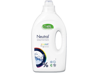 Vaskemiddel, Flydende, 1.2 liter, Kulørt, Neutral Color