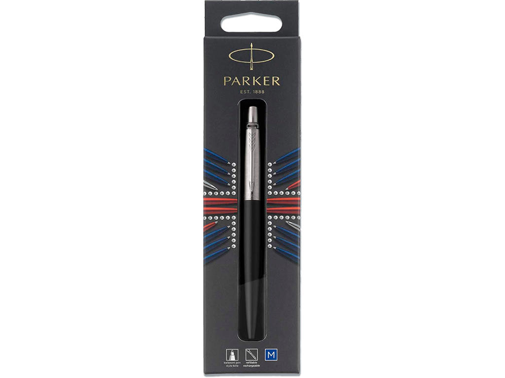 Kuglepen, Blå, 1 stk, Farve: Sort, Parker Jotter Bond Street black CT