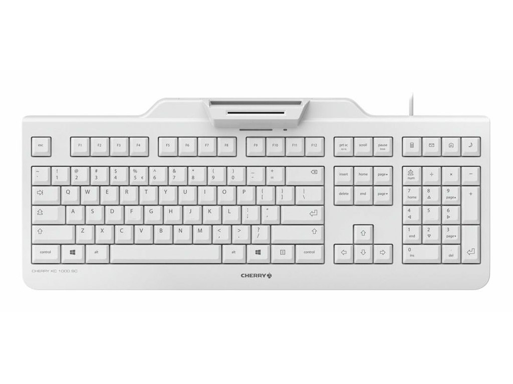 CHERRY JK-A0100US-0 tastatur Service USB QWERTY US engelsk Hvid