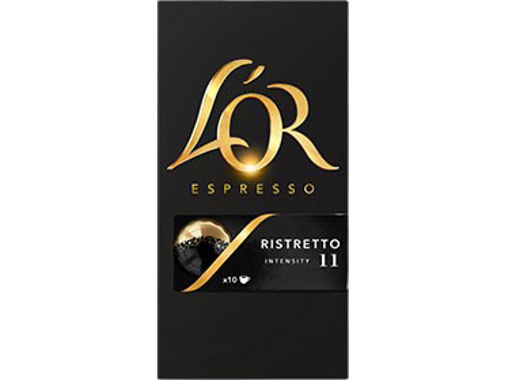 Kaffekapsler, Til Nespresso maskiner, Ristretto, 10 stk pr pakke, L´OR 