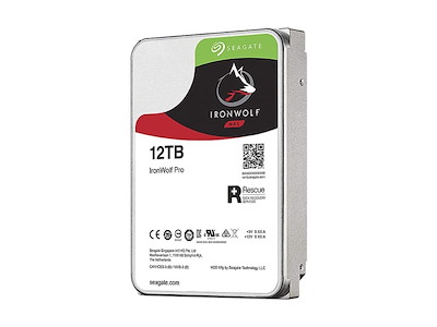 Seagate IronWolf Pro harddisk 12 TB 7200 rpm 256 MB 3.5" Serial ATA III