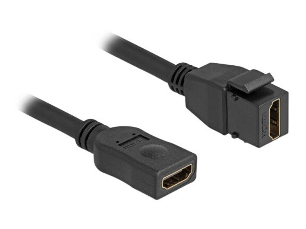 DeLOCK 90685 HDMI-kabel 0,2 m HDMI Type A (Standard) Sort