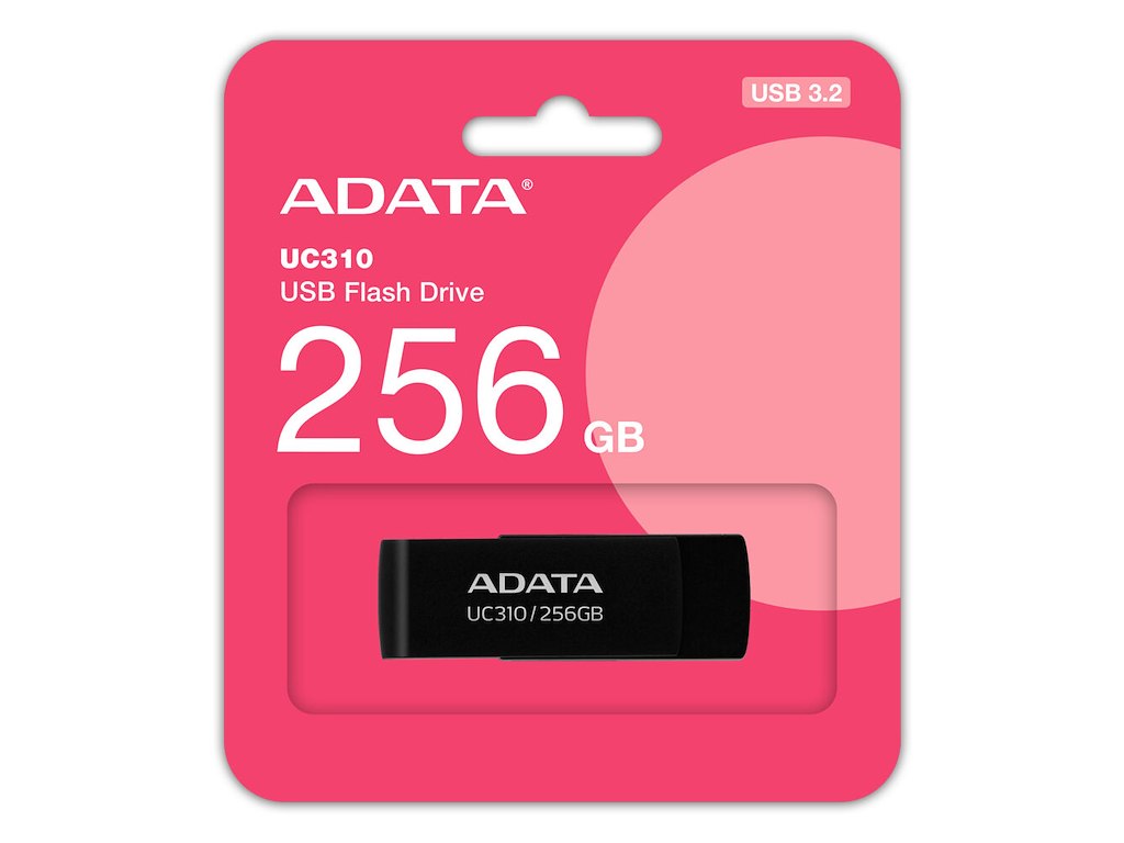 ADATA UC310 USB-nøgle 256 GB USB Type-A 3.2 Gen 1 (3.1 Gen 1) Sort
