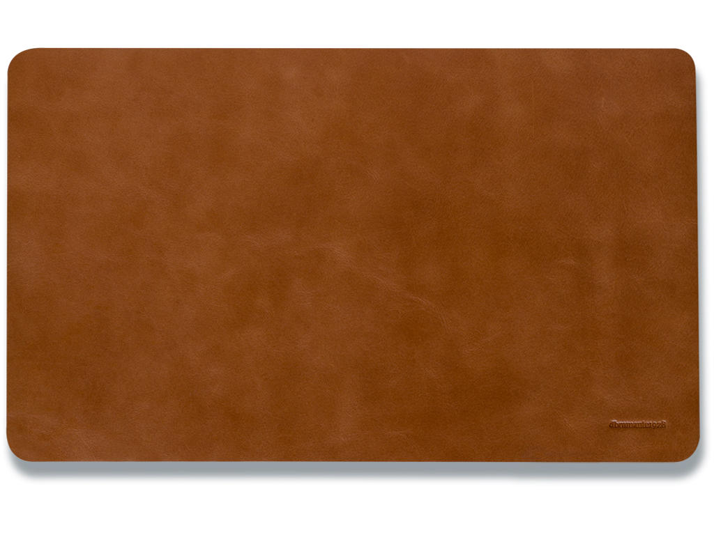 Skriveunderlag, 50x34x0.4 cm, Tan, Læder, dbramante1928 Copenhagen Medium