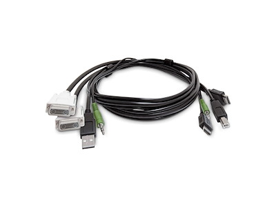 StarTech.com SK2DVI2HDMMKVM06-TAA KVM-kabel Sort 1,8 m