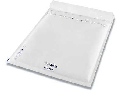 Boblekuvert, Indvendig: 345x470 mm, Hvid, 1 stk, Airmax No. 20/K W10