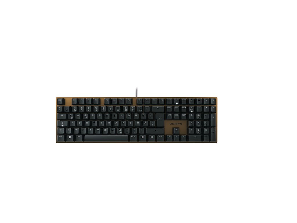 CHERRY KC 200 MX tastatur Universel USB QWERTZ Tysk Sort, Bronze