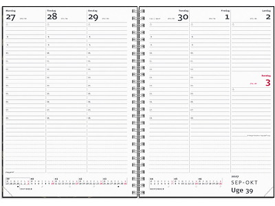 Kalender, 2027, A5 Uge, 1 uge pr. opslag, Grå, Mayland