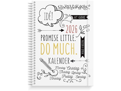 Kalender, 2026, Doodle I A5, 1 uge pr. opslag, Mayland