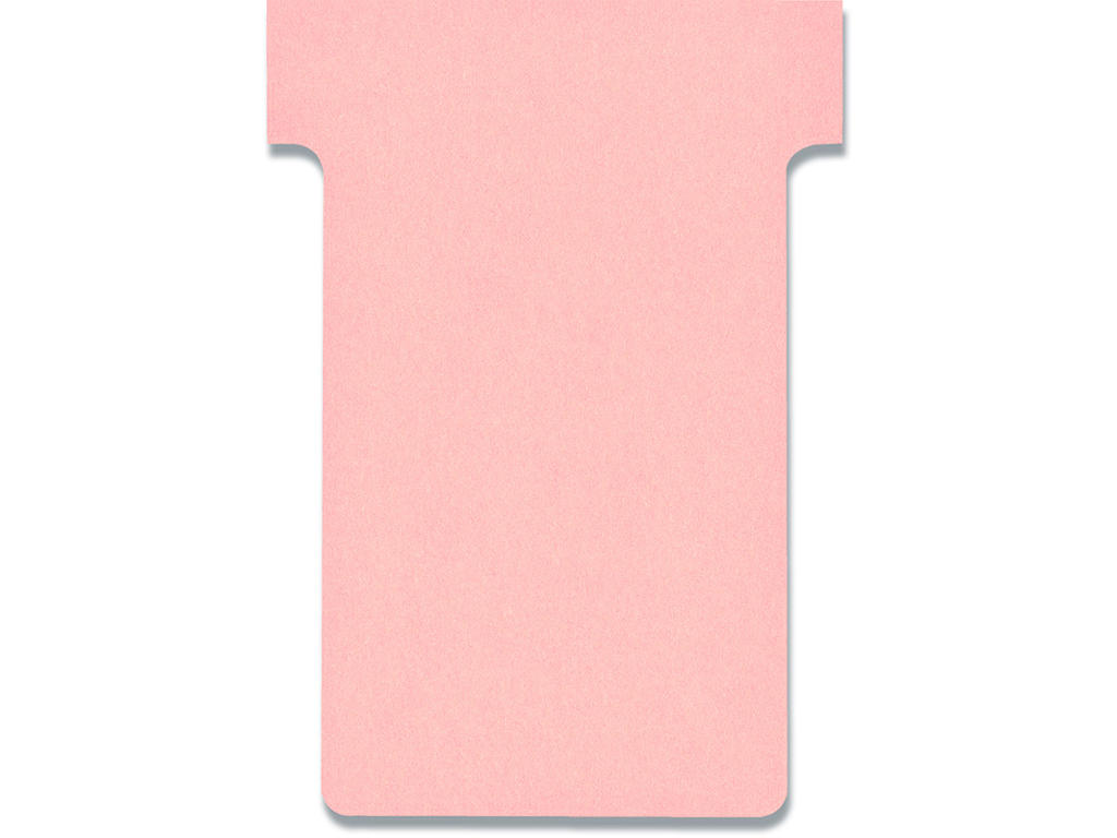Tavlekort, Pink, T-kort størrelse 2, 100 stk, Nobo T-Card 