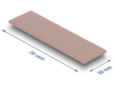 DeLOCK 18480 kølekomponent Termisk pude 3 W/mK
