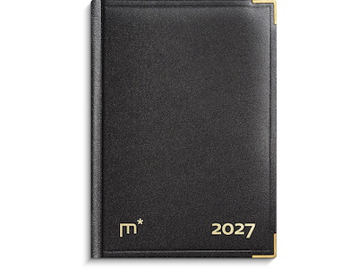 Kalender, 2027, Årbog Dag, 1 dag pr. side, Sort, Mayland