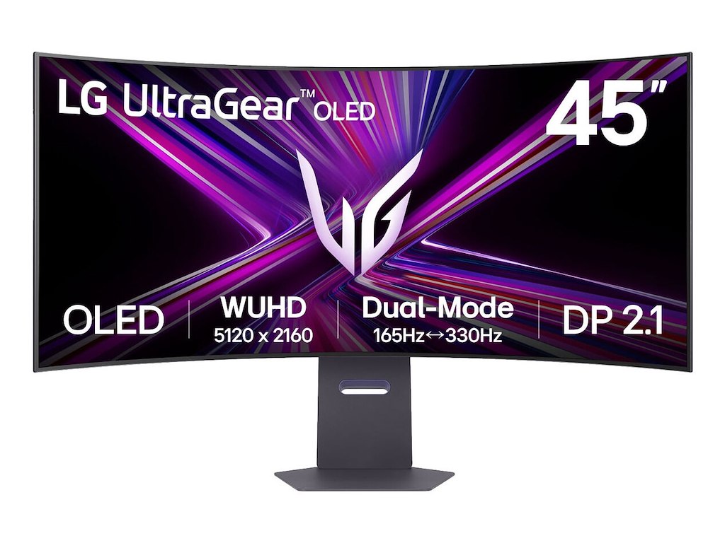 LG UltraGear computerskærm 114,3 cm (45") 5120 x 2160 pixel 5K Ultra HD OLED Sort