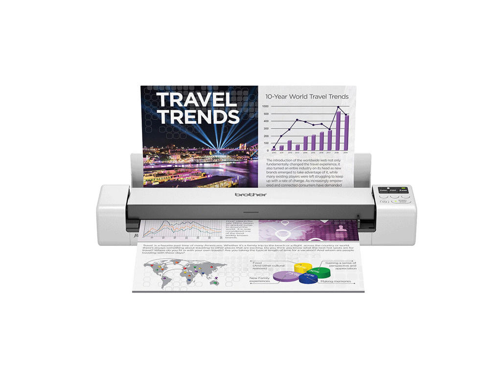 Brother DS-940DW Skanner med papir-tilførsel 600 x 600 dpi A4 Sort, Hvid