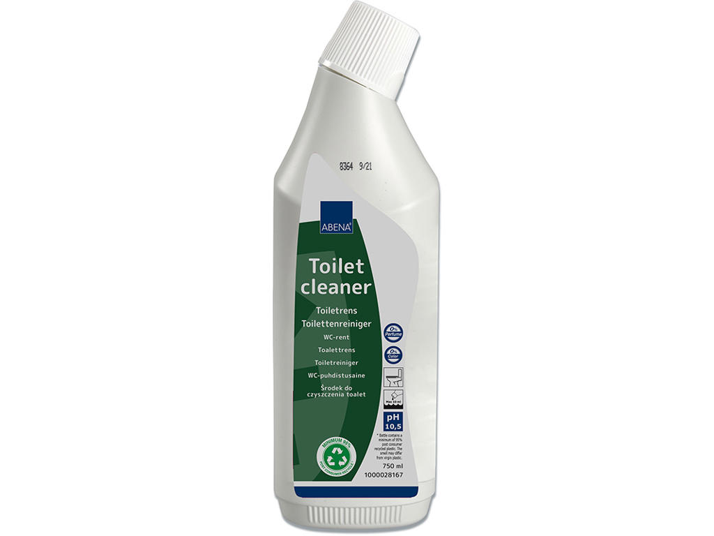Toiletrens, Alkalisk, Uden farve, Uden parfume, 750 ml, Abena