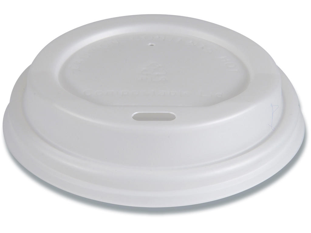 Kaffebægerlåg, Ø9 cm, Hvid, 1000 stk, Gastro 