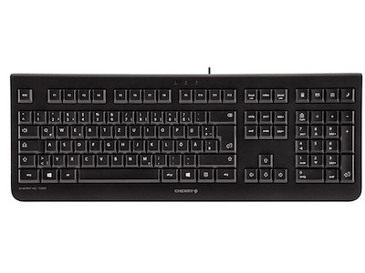 CHERRY KC 1000 tastatur Hjem USB Schweizisk Sort