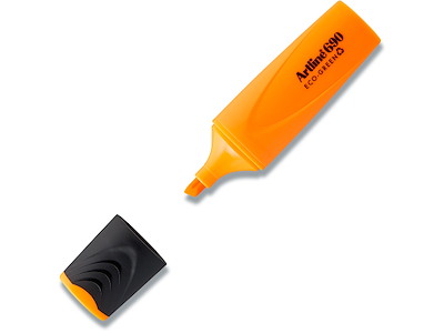 Tekstmarker, Permanent, Orange, 1 stk, Artline ECO-GREEN 690