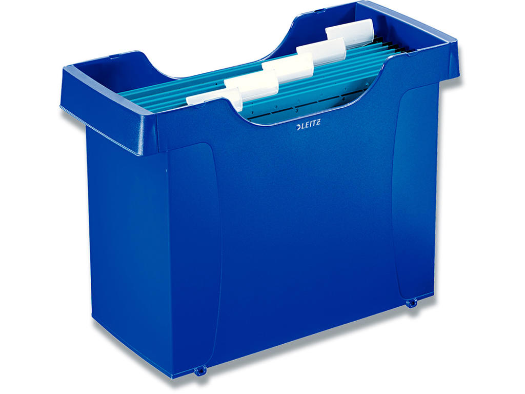 Hængemappeboks, Blå, Plast, Til 20 A4 hængemapper, Letz Plus