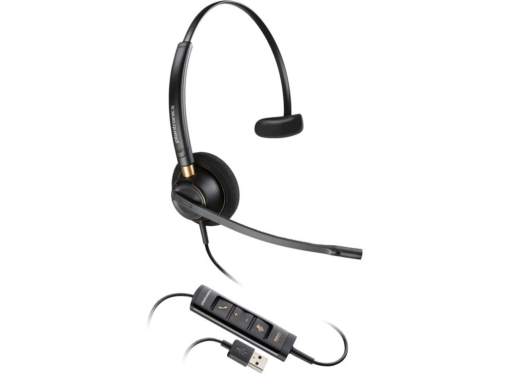 HP Poly EncorePro 515 Microsoft Teams Certified Monoaural med USB-A Headset