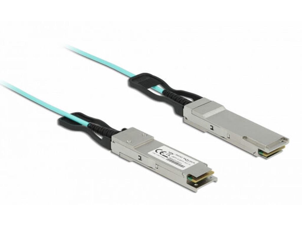 DeLOCK 84042 InfiniBand og fiberoptisk kabel 3 m QSFP+ Turkisfarve