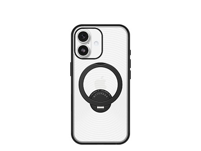 OtterBox Symmetry Stand MagSafe mobiltelefon etui 16 cm (6.3") Cover Transparent, Sort