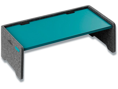 Monitor Stander, Mørkegrå med grøn effekt, Durable EFFECT