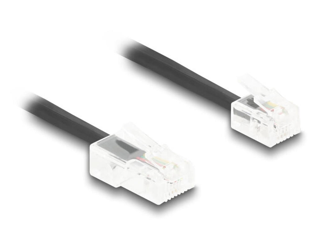 DeLOCK 88479 telefonkabel 2 m Sort